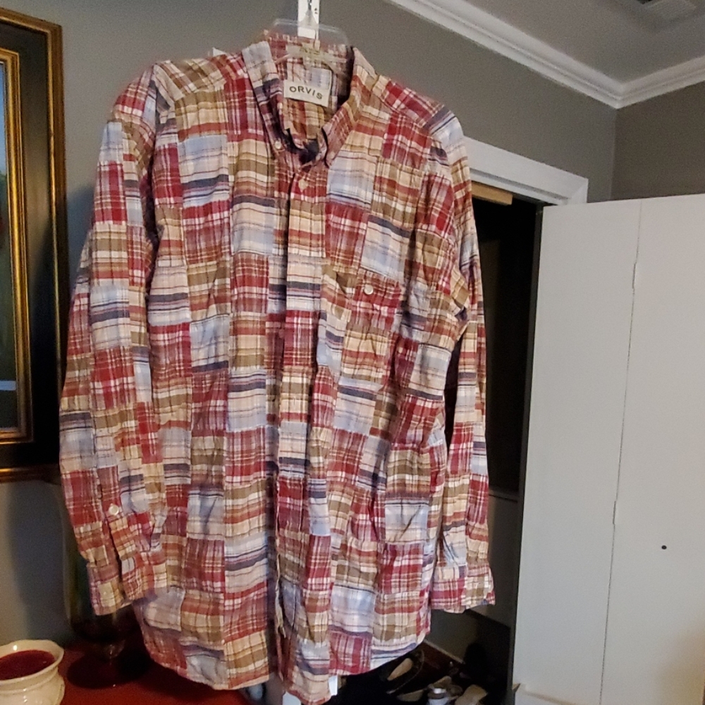 Orvis madras plaid shirt